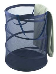 Pro Mart Spiral Laundry Hamper, Blue, 18 x 18 x18