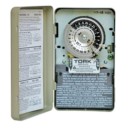 Tork 1101 - 24 Hr. Dial Time Switch - NEMA 1 Indoor Steel Case - SPST ...